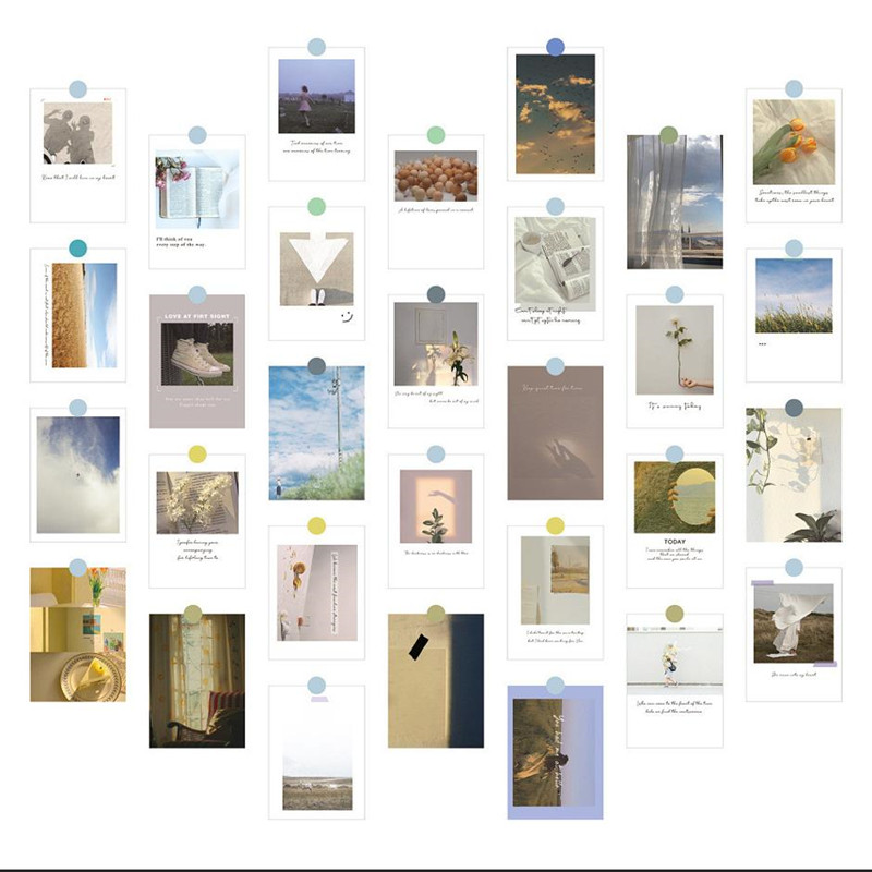 30Pcs 미적 INS 리빙 포스터 스티커 세트 DIY - Photography Studio 리뷰 및 가격
