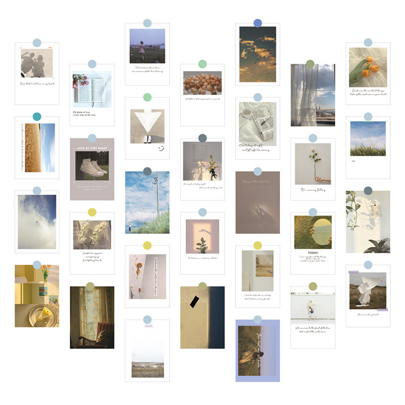 30Pcs 미적 INS 리빙 포스터 스티커 세트 DIY - Photography Studio 리뷰 및 가격