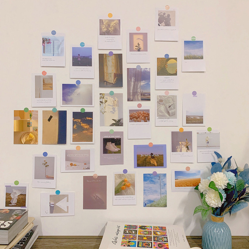 30Pcs 미적 INS 리빙 포스터 스티커 세트 DIY - Photography Studio 리뷰 및 가격