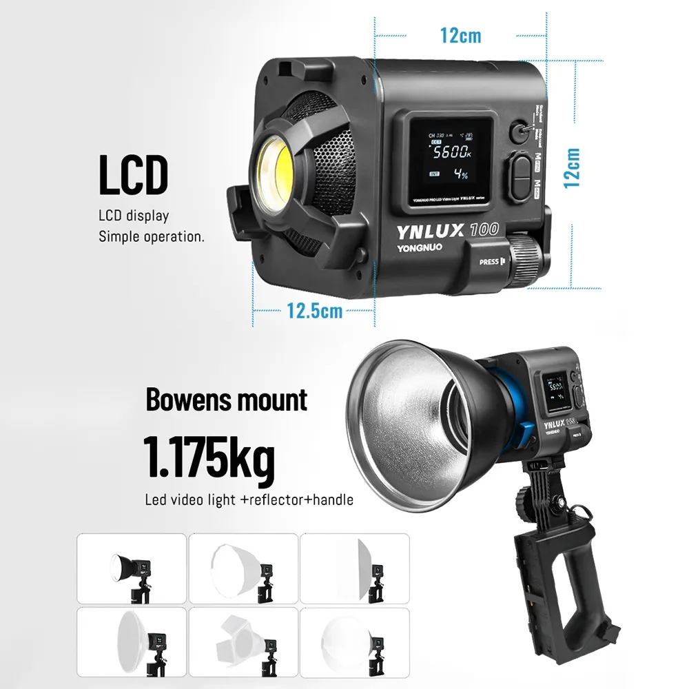 용누오 YNLUX100 100W 3200K-5600K  - Photography Studio 리뷰 및 가격