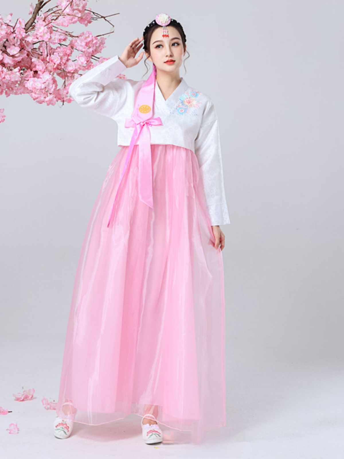 새로운 한국 궁정 여성 댄스 의상 학생 공연 행사 전통 - Photography Studio 리뷰 및 가격