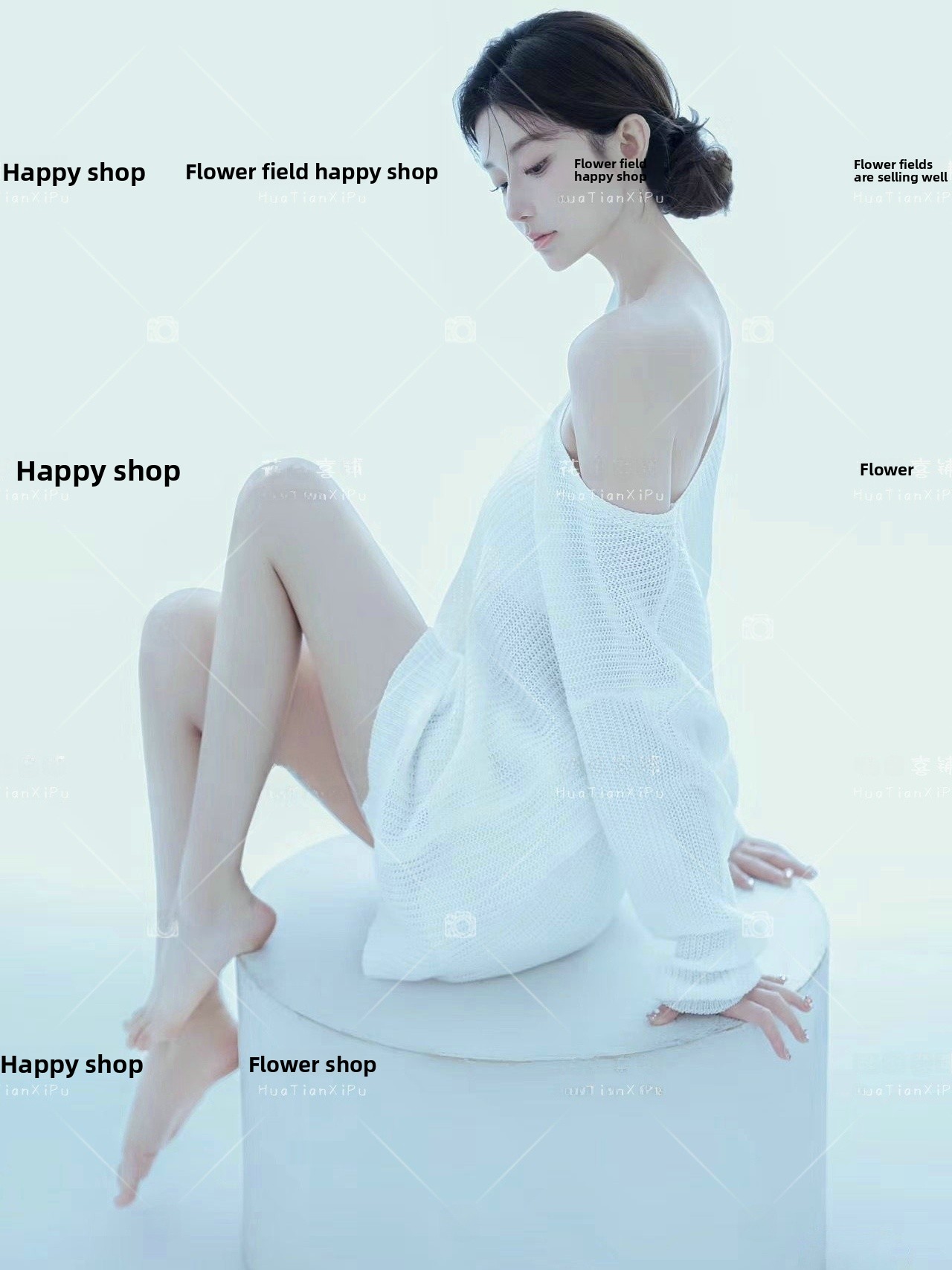 한국 스타일 순수한 욕망 게으른 산소 소녀 스웨터 아트 - Photography Studio 리뷰 및 가격