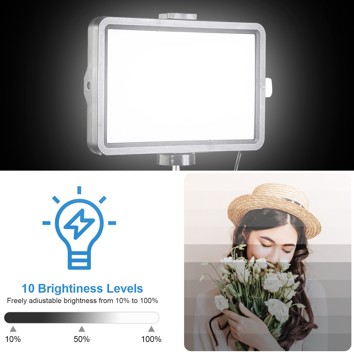 8인치 사각형 LED 조명등(43인치 조절식 스탠드 및 - Photography Zooming 리뷰 및 가격