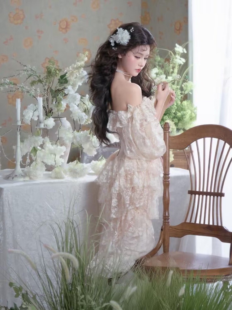 화이트 레이스 드레스 사진 스튜디오 새로운 스타일 유화 - Photography Studio 리뷰 및 가격