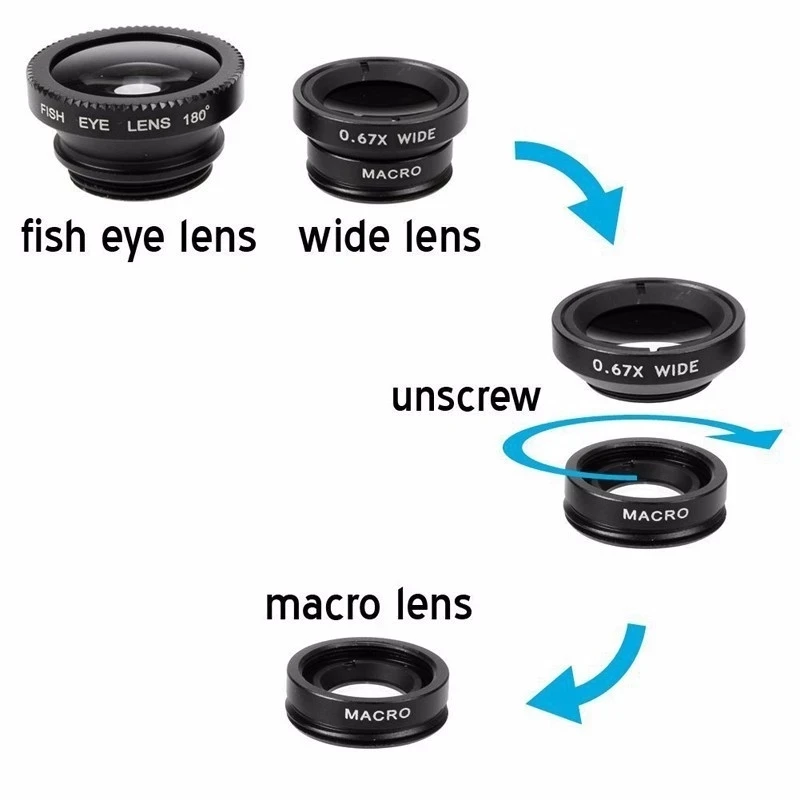 3 in 1 어안렌즈 0.67배 광각 줌렌즈 어안 매크 - Photography Zooming 리뷰 및 가격