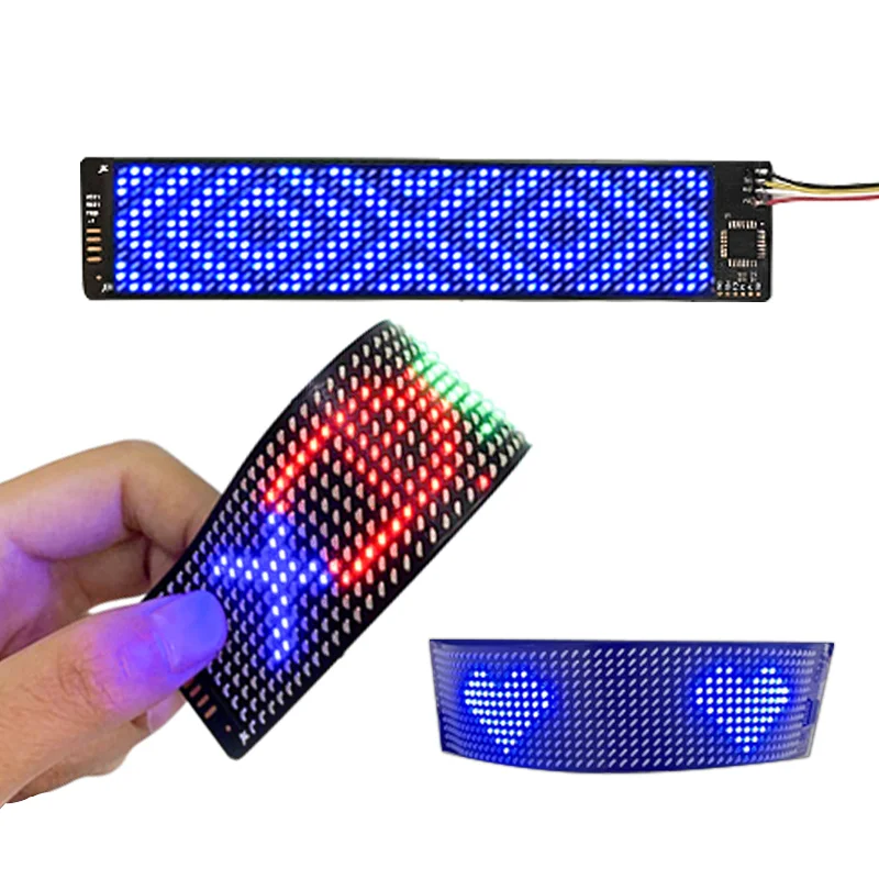 12*48 픽셀 유연한 LED 디스플레이 패널 APP  - Pixel Art Led Panel 리뷰 및 가격