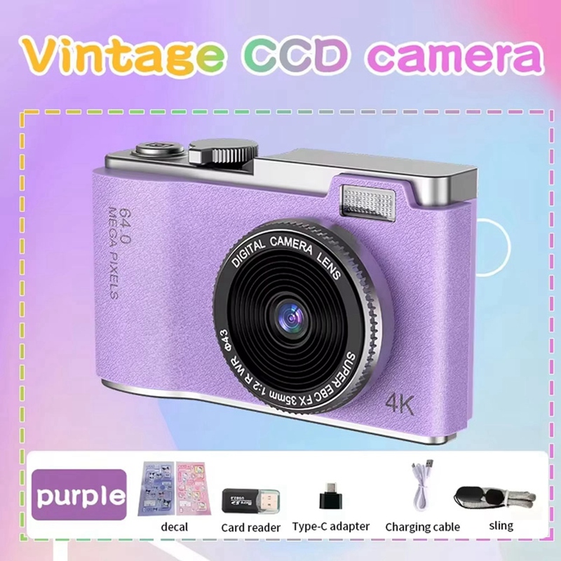 4K CCD 8배 디지털 줌 디지털 카메라, 학생용 컴 - Photography Zooming 리뷰 및 가격