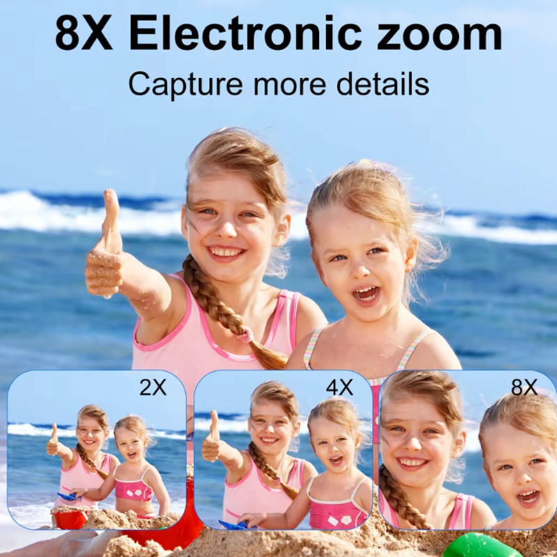 4K CCD 8배 디지털 줌 디지털 카메라, 학생용 컴 - Photography Zooming 리뷰 및 가격