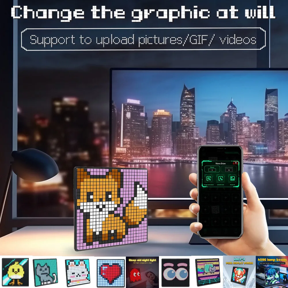 새로운 64x64 LED 픽셀 디스플레이 스마트 앱 제 - Pixel Art Led Panel 리뷰 및 가격